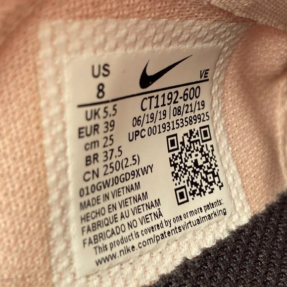 Nike Zoom Gravity (CT1192-600) Pink Sparkle Running Shoes Women Size 8 - Picture 8 of 8